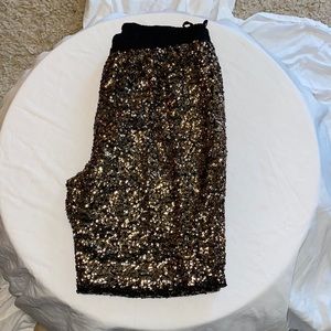 Sequin sweatpants